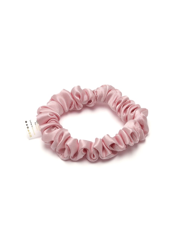 JGM-30 Satynowa gumka do w�os�w frotka scrunchie slim jasnor�owa
